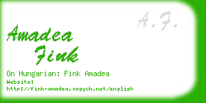 amadea fink business card